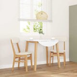 vidaXL Eetkamerstoelen met kussens 2 st massief hout rubber bruin