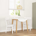 vidaXL Eetkamerstoelen met kussens 2 st massief hout rubber bruin