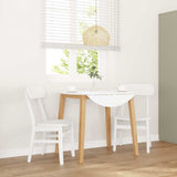 vidaXL Eetkamerstoelen met kussens 2 st massief hout rubber bruin