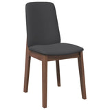 vidaXL Eetkamerstoelen met kussens 2 st massief hout rubber bruin