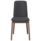 vidaXL Eetkamerstoelen met kussens 2 st massief hout rubber bruin