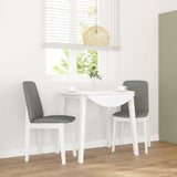 vidaXL Eetkamerstoelen met kussens 2 st massief hout rubber bruin