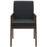 vidaXL Eetkamerstoelen met kussens 2 stuks bruin massief hout rubber