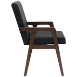 vidaXL Eetkamerstoelen met kussens 2 stuks bruin massief hout rubber