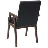 vidaXL Eetkamerstoelen met kussens 2 stuks bruin massief hout rubber
