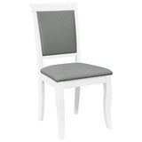 vidaXL Eetkamerstoelen met kussens 2 st massief hout rubber bruin