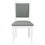 vidaXL Eetkamerstoelen met kussens 2 st massief hout rubber bruin