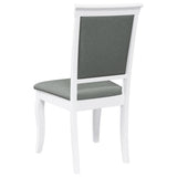 vidaXL Eetkamerstoelen met kussens 2 st massief hout rubber bruin