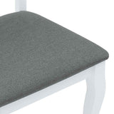 vidaXL Eetkamerstoelen met kussens 2 st massief hout rubber bruin