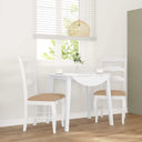 vidaXL Dining Chairs with Cushions 2 pcs Brown Solid Rubberwood