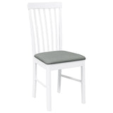 vidaXL Eetkamerstoelen met kussens 2 st massief hout rubber bruin