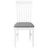 vidaXL Eetkamerstoelen met kussens 2 st massief hout rubber bruin