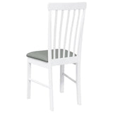 vidaXL Eetkamerstoelen met kussens 2 st massief hout rubber bruin