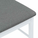 vidaXL Eetkamerstoelen met kussens 2 st massief hout rubber bruin