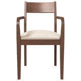 vidaXL Eetkamerstoelen met kussens 2 st massief hout rubber bruin