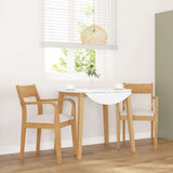vidaXL Eetkamerstoelen met kussens 2 st massief hout rubber bruin