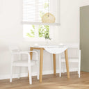 vidaXL Eetkamerstoelen met kussens 2 st massief hout rubber bruin