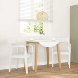 vidaXL Eetkamerstoelen met kussens 2 st massief hout rubber bruin