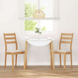 vidaXL Dining Chairs with Cushions 2 pcs Solid Rubberwood Brown
