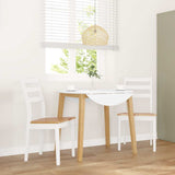 vidaXL Dining Chairs with Cushions 2 pcs Solid Rubberwood Brown