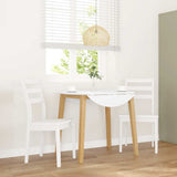 vidaXL Dining Chairs with Cushions 2 pcs Solid Rubberwood Brown