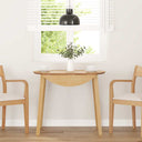 vidaXL Eettafel bruin massief hout rubber