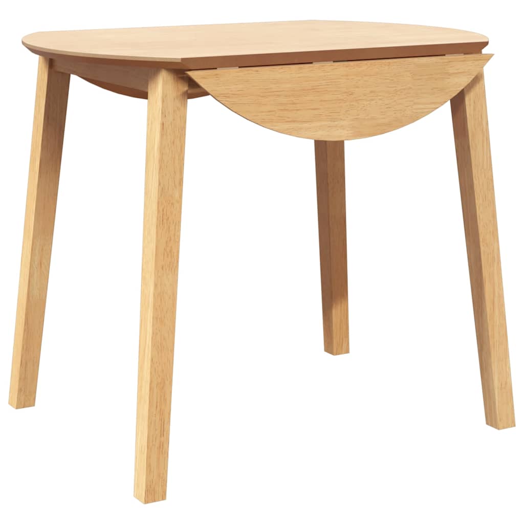 vidaXL Eettafel bruin massief hout rubber