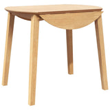 vidaXL Eettafel bruin massief hout rubber
