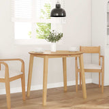 vidaXL Eettafel bruin massief hout rubber