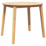 vidaXL Eettafel bruin massief hout rubber