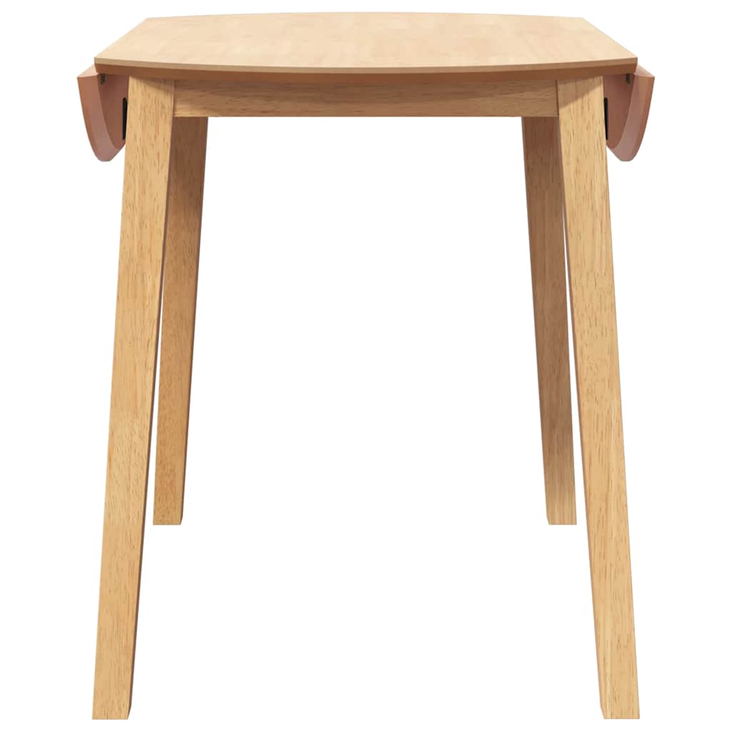 vidaXL Eettafel bruin massief hout rubber