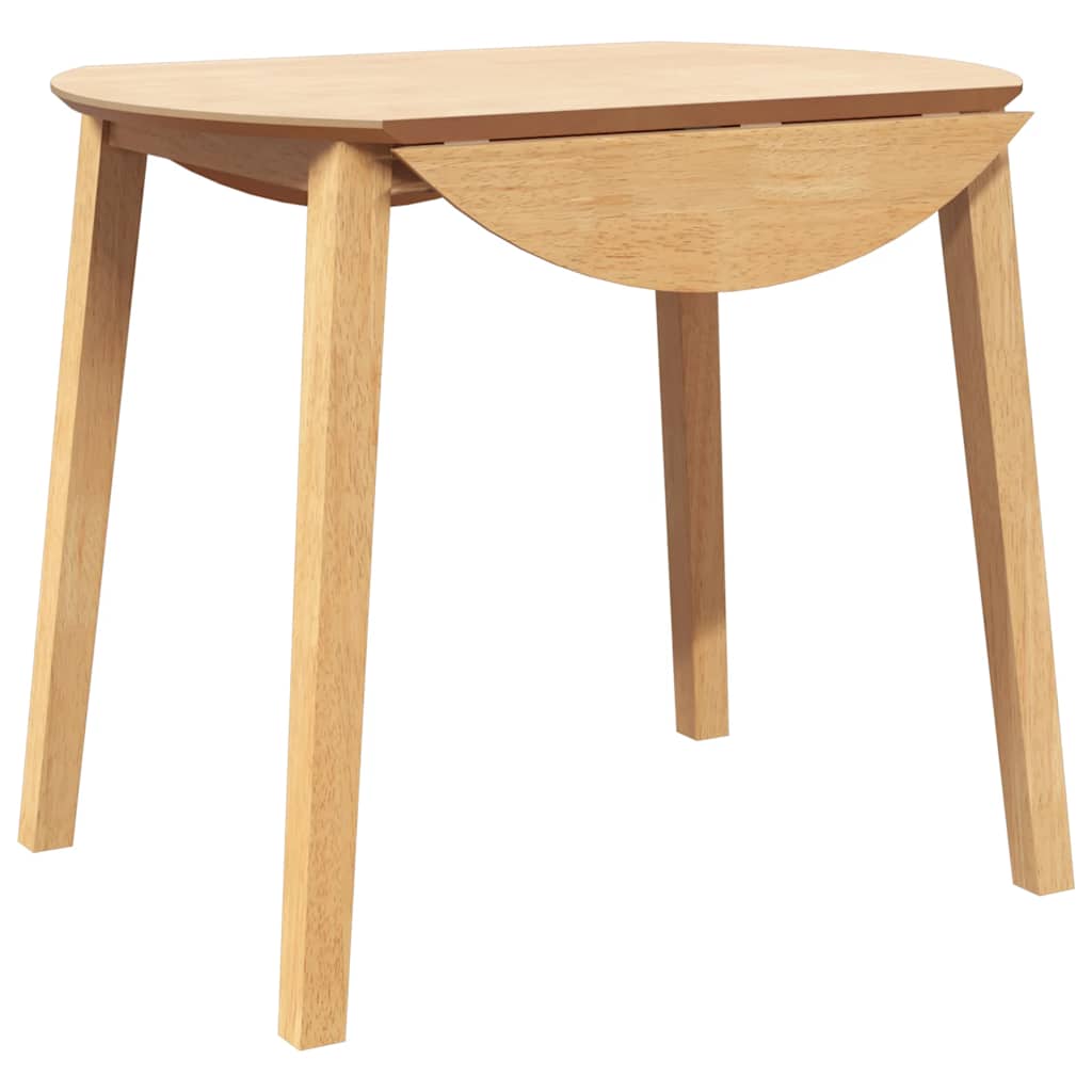 vidaXL Eettafel bruin massief hout rubber