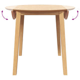 vidaXL Eettafel bruin massief hout rubber