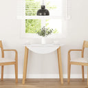 vidaXL Eettafel bruin massief hout rubber