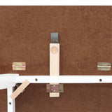 vidaXL Eettafel massief hout wit rubber