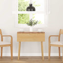 vidaXL Eettafel massief hout wit rubber