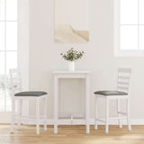 vidaXL Bar Stools 2 pcs Fabric White