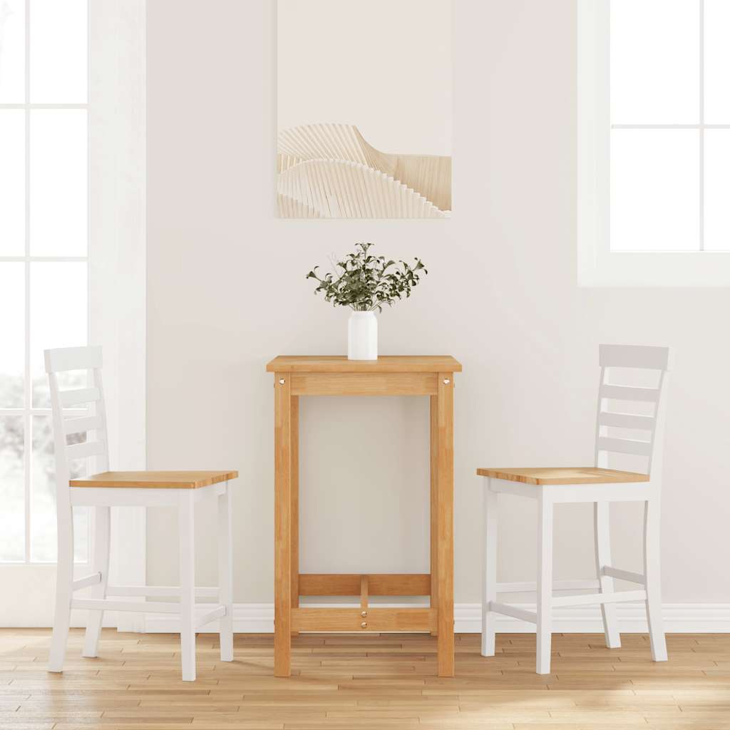 vidaXL Bar Stools 2 pcs Fabric White