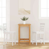 vidaXL Bar Stools 2 pcs Fabric White