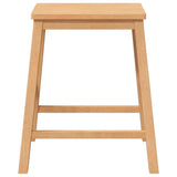 vidaXL Bar Stools with Cushions 2 pcs Solid Rubberwood Brown