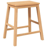 vidaXL Bar Stools with Cushions 2 pcs Solid Rubberwood Brown