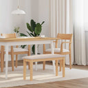vidaXL Bank 90 cm massief hout rubber bruin