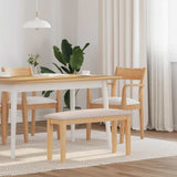 vidaXL Bank 90 cm massief hout rubber bruin