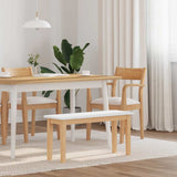vidaXL Bank 90 cm massief hout rubber bruin