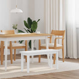 vidaXL Bank 90 cm massief hout rubber bruin
