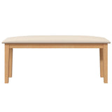 vidaXL Bank 110 cm massief hout rubber