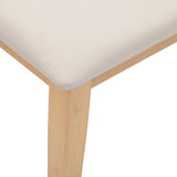 vidaXL Bank 110 cm massief hout rubber