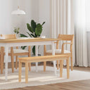 vidaXL Bank 110 cm massief hout rubber