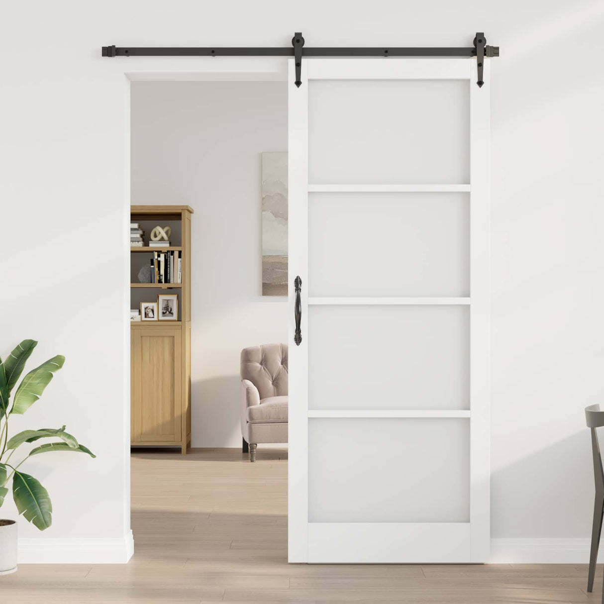 vidaXL Interior Door ORKDAL White Primed 73.5 x 211 cm