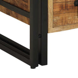 vidaXL Nachtkastje met lade Bruin 40 x 40 x 59 cm Massief Mango Hout